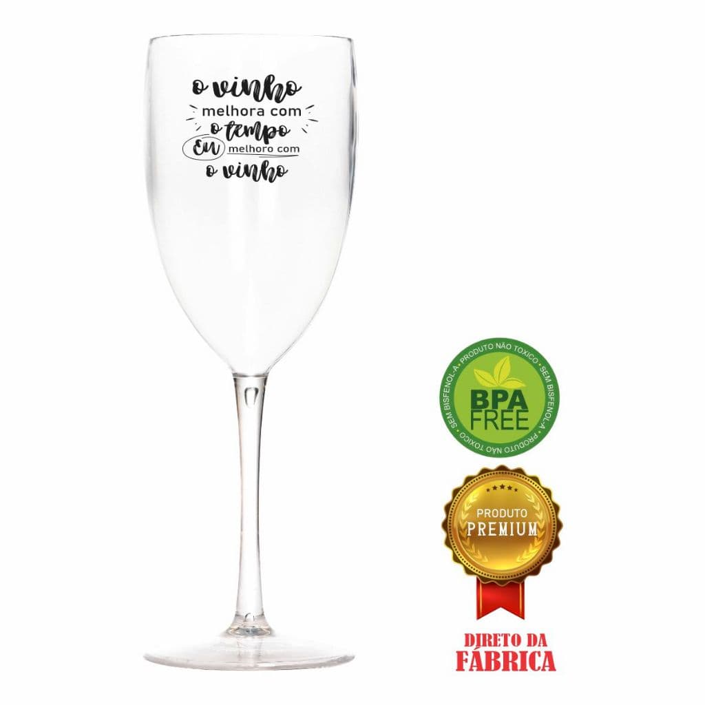 Kit 30 Taças Vinho/drink 420ml Acrílica Personalizada -aloha