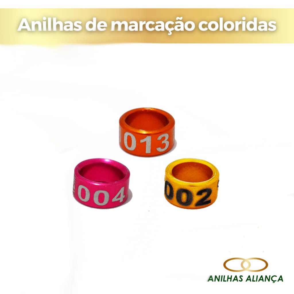 20 Anilhas De Marcação Aliança Fechada (trinca Ferro 3.5mm)