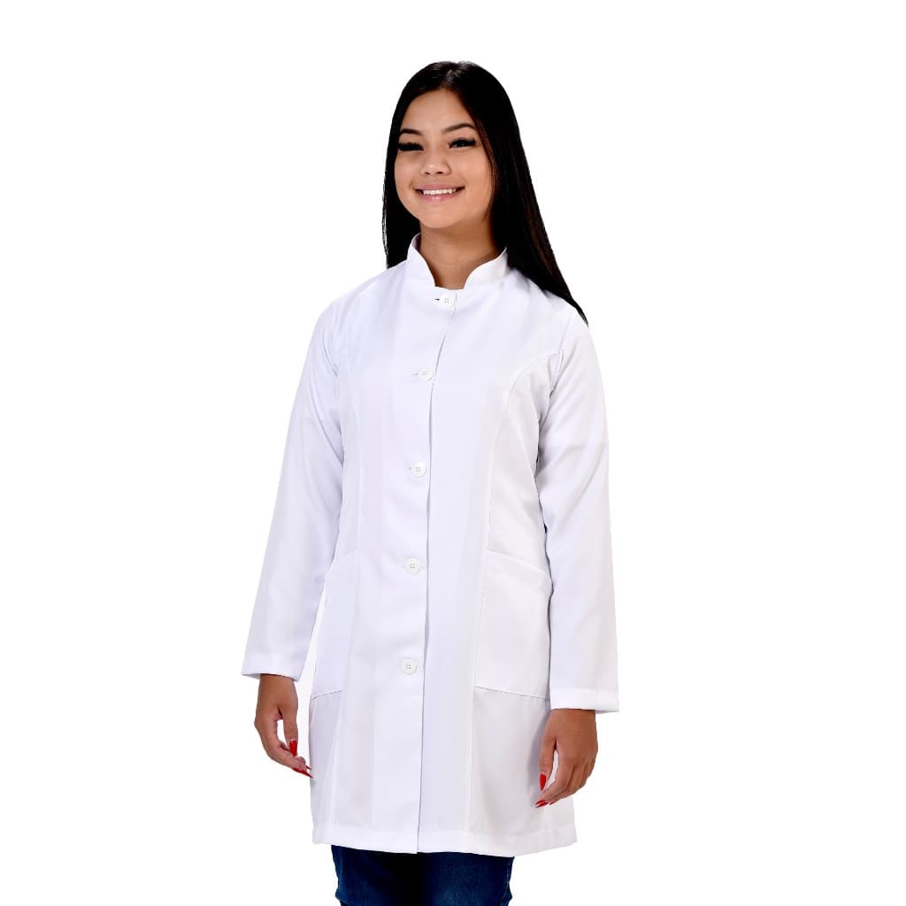 Jaleco Feminino Oxford Gola Padre