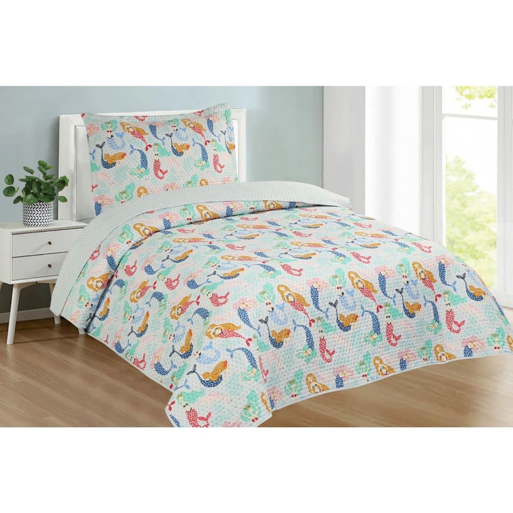 Colcha Cobre Leito Solteiro 2 Peças Estampado Feminino