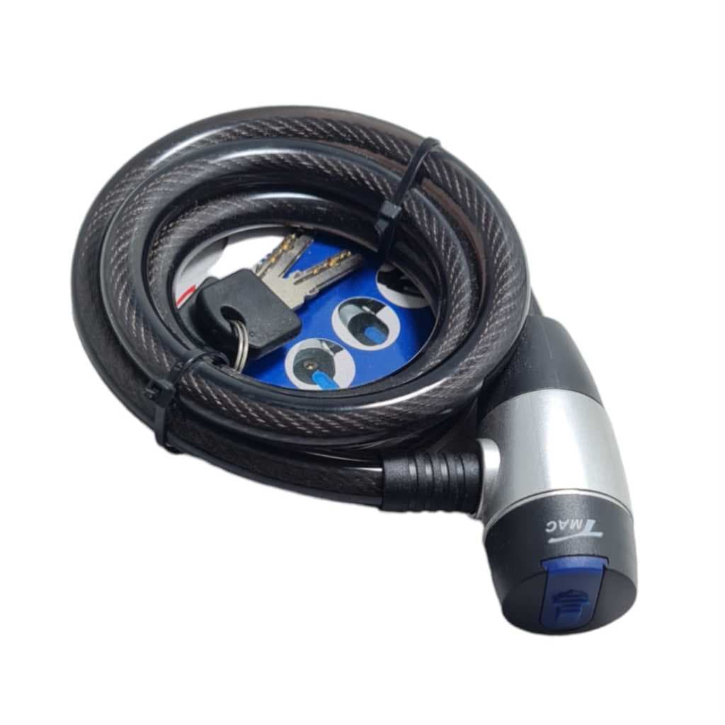 Trava Cadeado Cabo De Aço Carro/moto / Estepe Bicicleta 12mm
