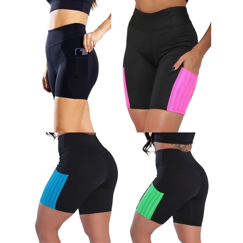 Short Legging com BOLSO Fitness levanta bumbum modeladora  poliamida ideal para Academia pilates e ginastica