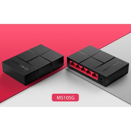 Switch de Mesa 5 portas Gigabit Hub/Desktop Mercusys MS105G
