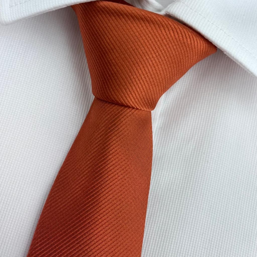 Gravata Terracota Masculina Slim e Semi Slim Para Padrinhos de Casamento Noivos