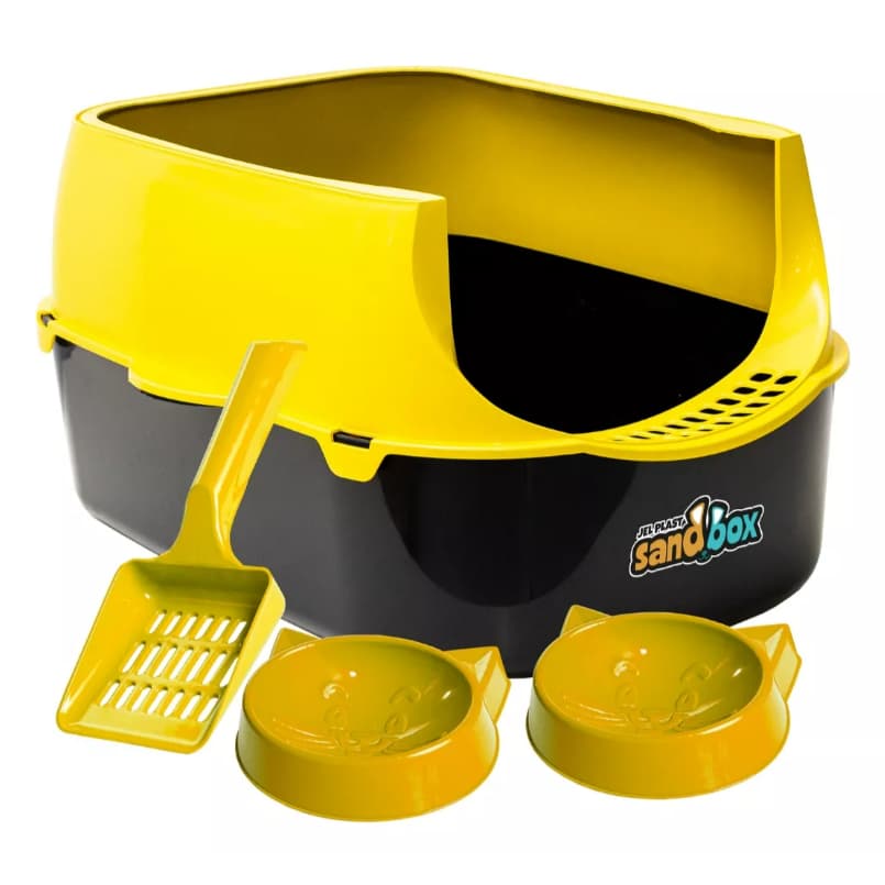 Caixa De Areia Furba Banheiro Kit Sanitário Para Gatos Sandbox