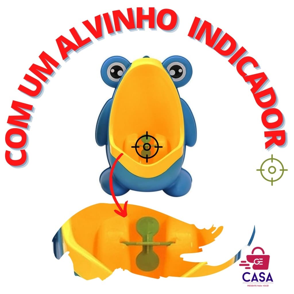 Mictório Sapino Infantil Com Alvinho Penico menino