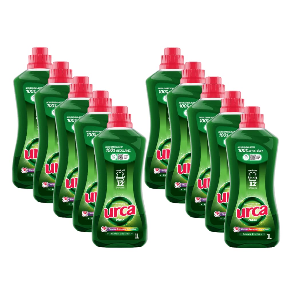Kit 10L Lava Roupas Urca Líquido Verde