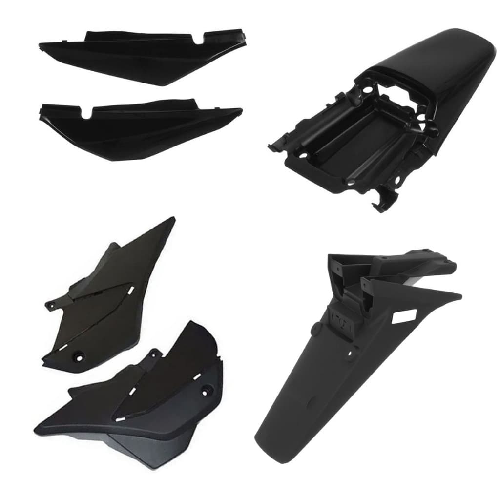 Kit Plasticos da Moto Honda Bros 125 150 ( Sub Tampa - Tampa Lateral - Para-lama Traseiro - Rabeta )