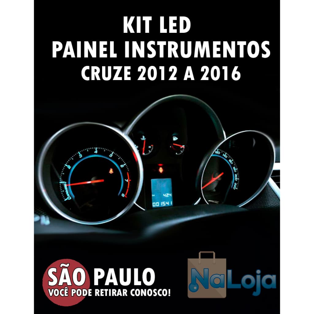 Kit Led Smd Painel Instrumentos Cruze 2012 A 2016