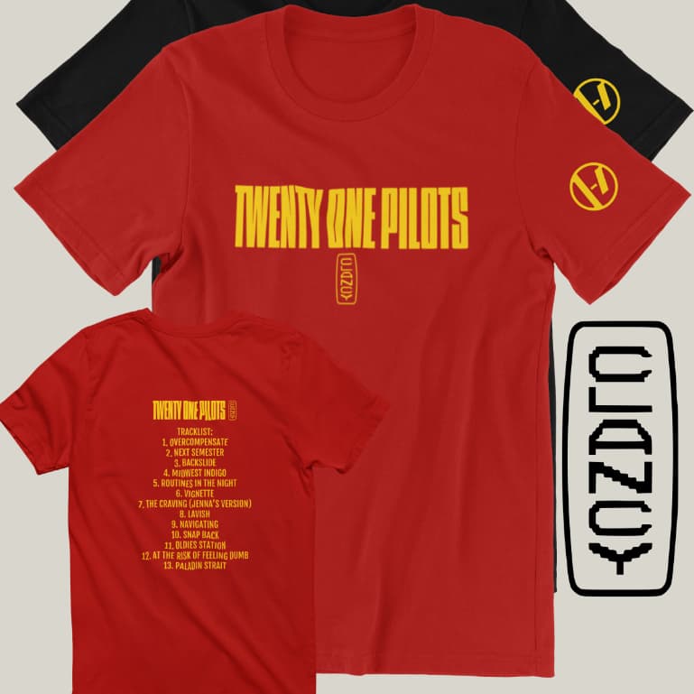CAMISETA TWENTY ONE PILOTS CLANCY ALGODÃO