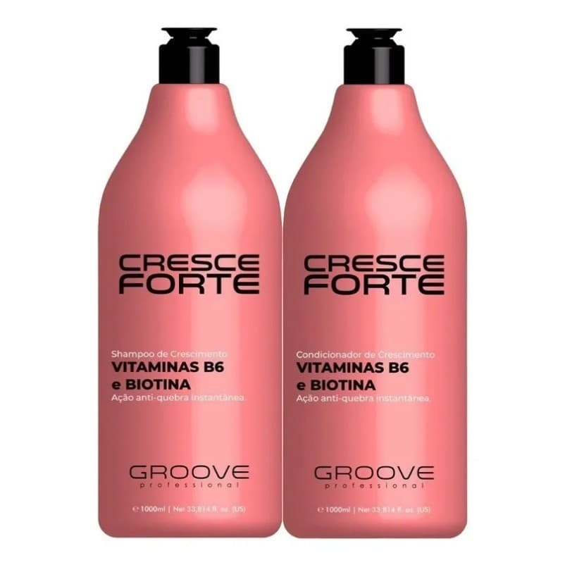 Kit Cresce Forte Crescimento Acelerado Groove Professional 2x1 Litros