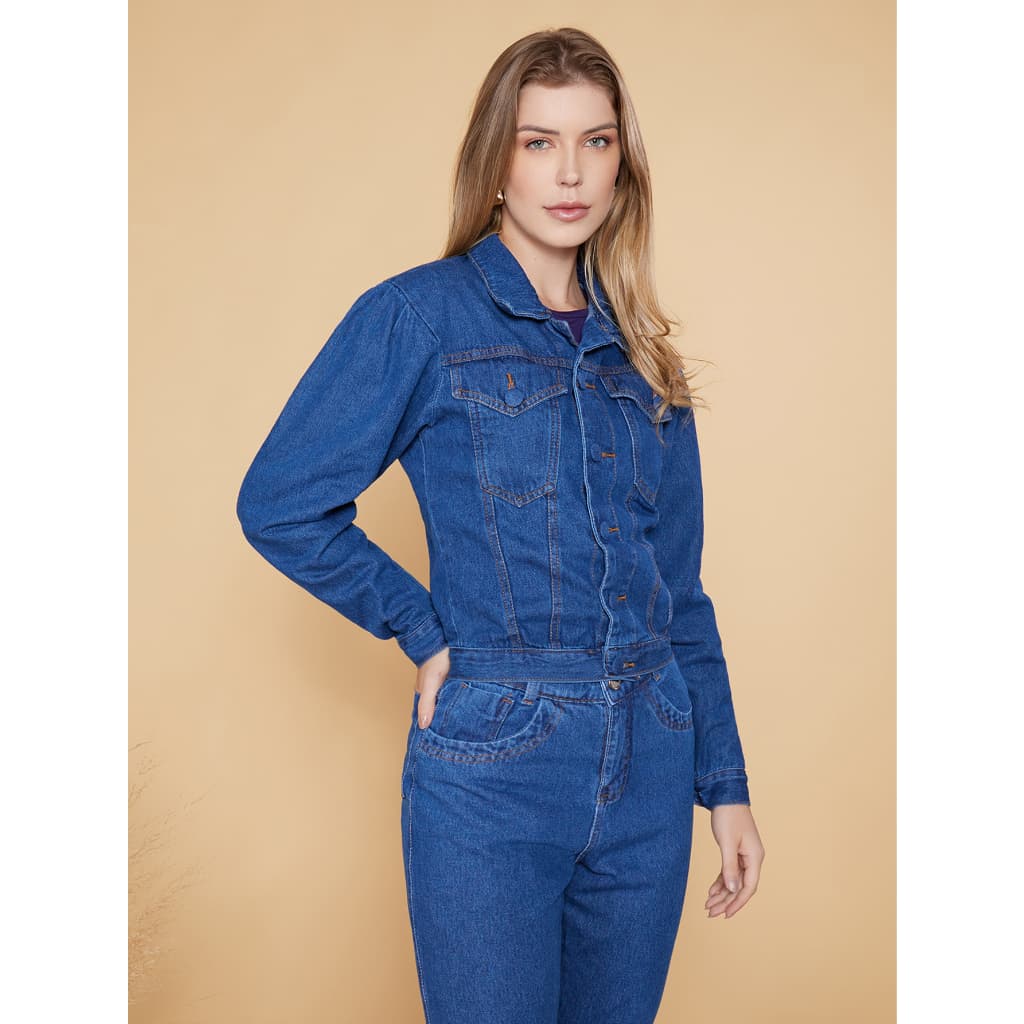 JAQUETA JEANS MANGA PRINCESA