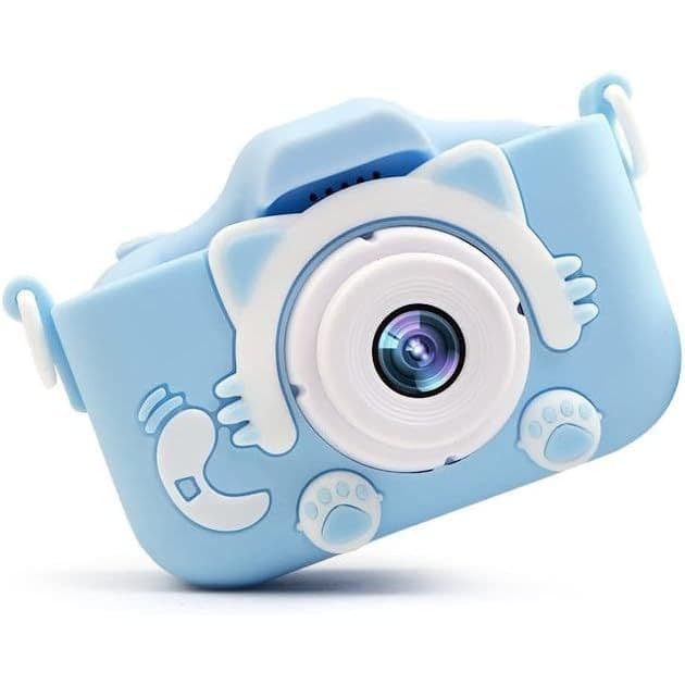 Mini Câmera Digital de desenho Animado de 12 MP com Câmera Dupla para Crianças com Tela IPS de 2"