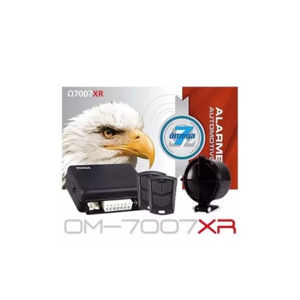 Alarme Automotivo Omega 7007xr Completo Bloqueador E Corte