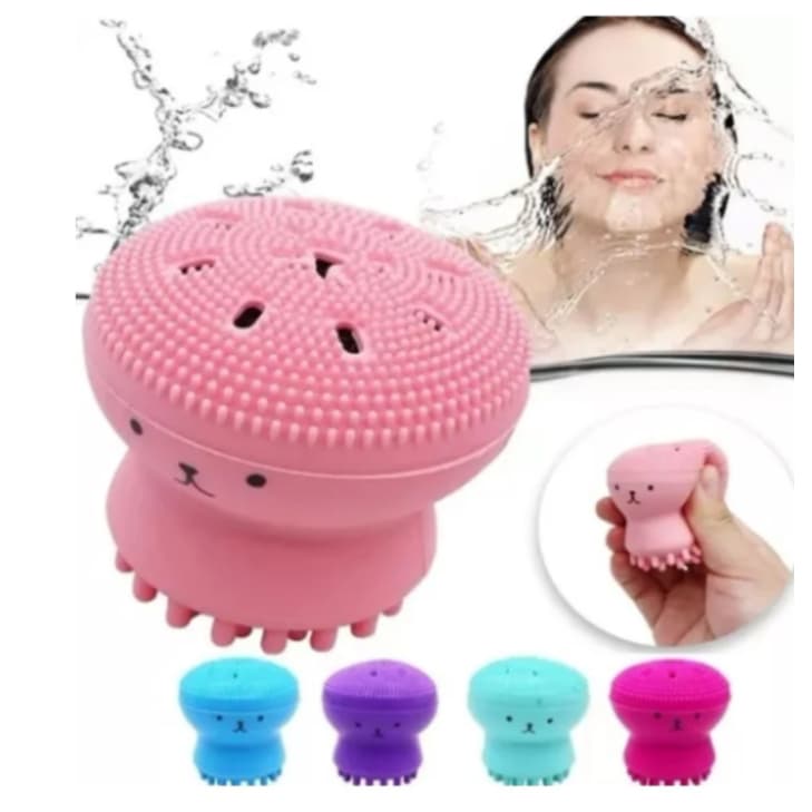 Esponja Silicone Limpeza Facial Esfolia Formato Polvo Rosto