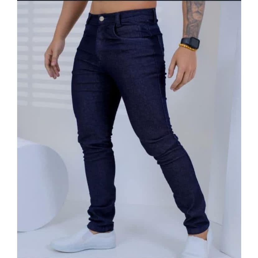Calças Jeans Masculino com laicra Adulta Homem Elegantes Para O Dia Dia