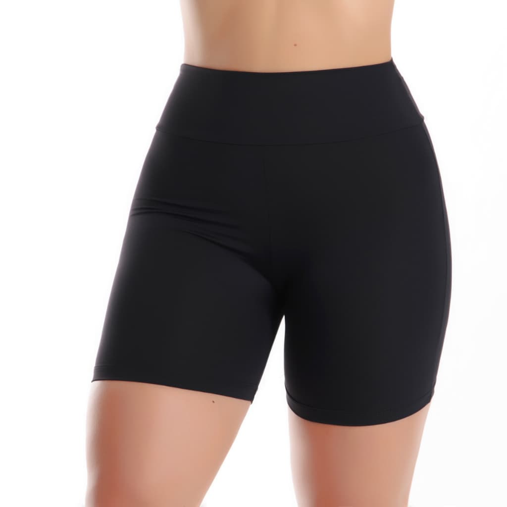 Short Bermuda Segunda Pele Cós Alta Anágua Liso Feminina Aires