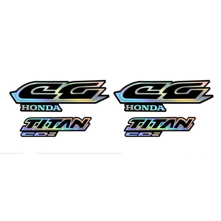 Adesivos Kit Cg Titan 96 97 98 99 Camaleão Holográfico