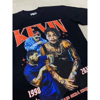Camiseta Algodão Unissex T shirt cantor rapper MC Kevin trap funk nacional o esquece jamais será esquecido vintage streetwear