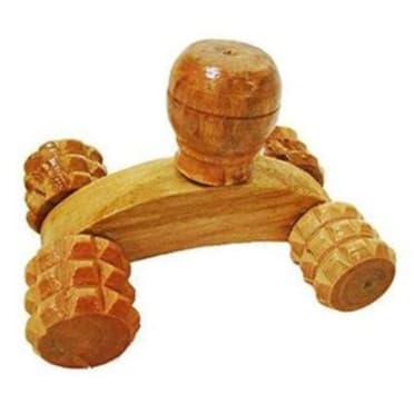 Massageador Corporal De Madeira Bem Estar Terapia Massagem Carrinho