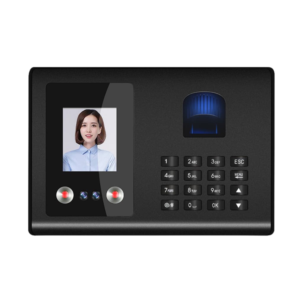 Relógio De Ponto Biométrico Impressão Digital Com Reconhecimento Facial 1500 Cadastros It Blue