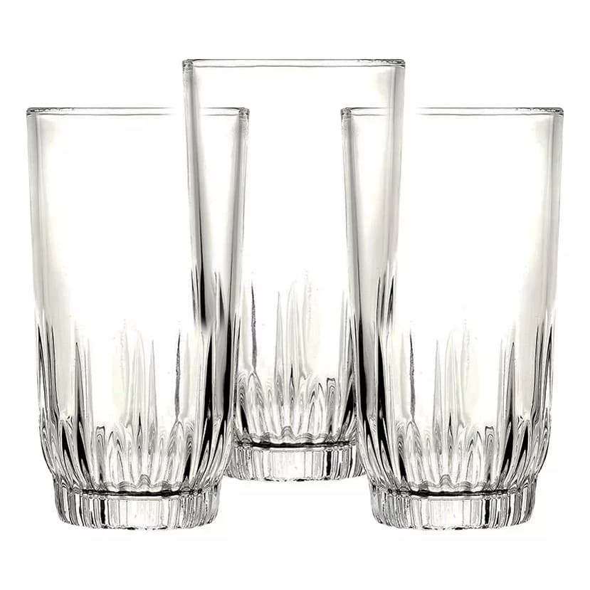 Conjunto Jogo de Copos de Vidro Transparente 6 peças 330 ml Clink