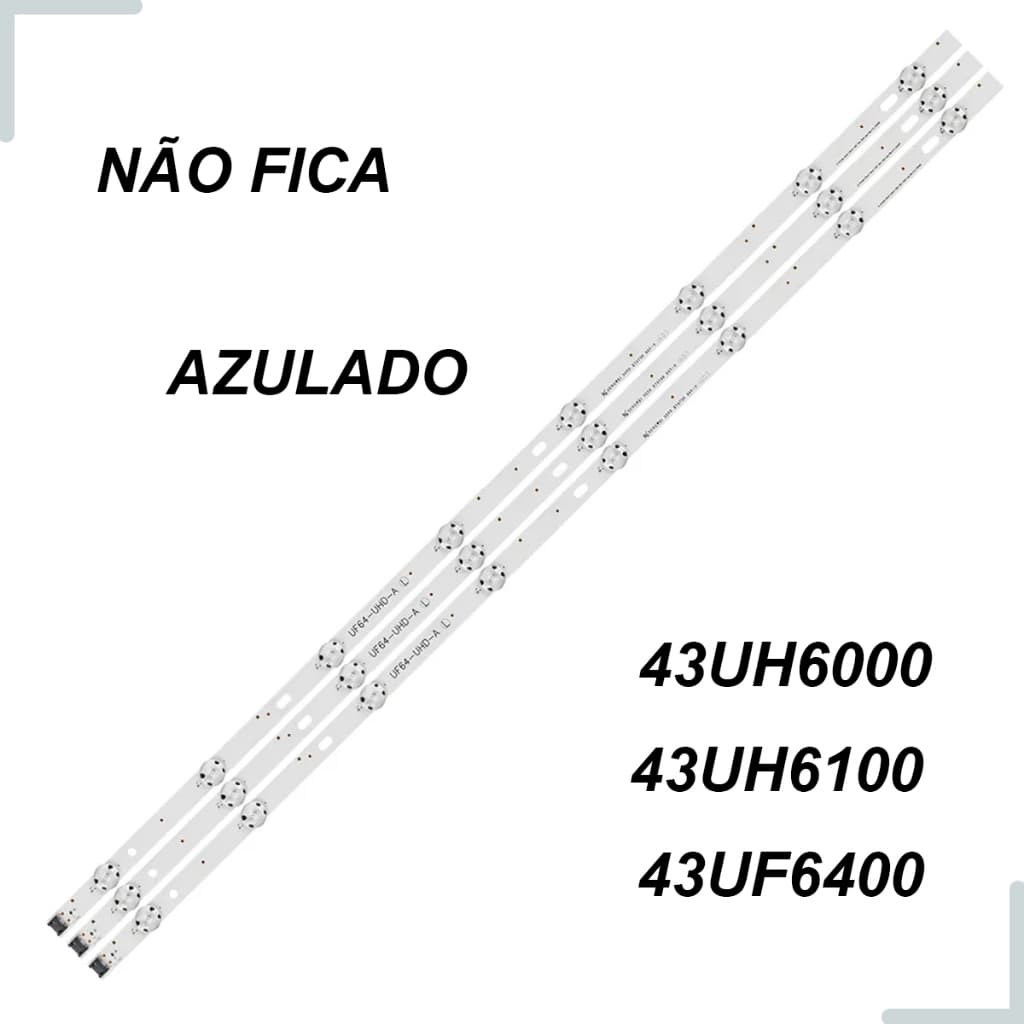 Kit Barra Led Aluminio 43UH6000 43UH6100 43UF6400