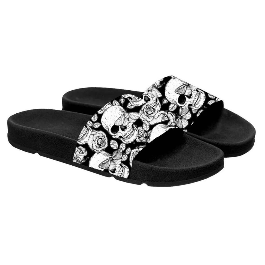 Chinelo Slide de Caveiras Unissex