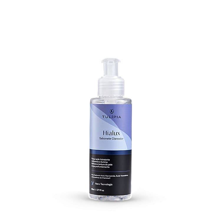 Sabonete Facial Hialux 110ml Clareador de Manchas Anti-Idade Hidratante com Ácido Hialurônico