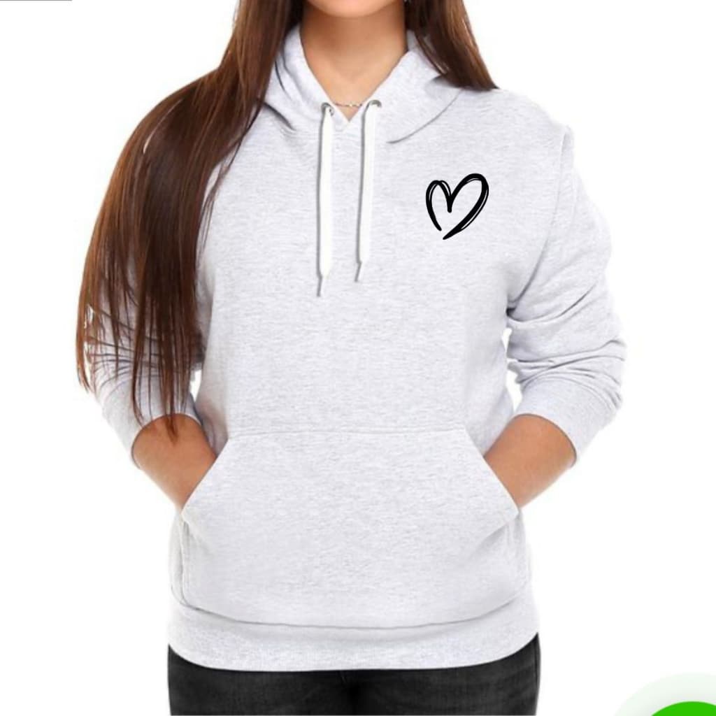 Moletom Coração Vazado Lançamento Moda Outono Inverno Lançamento