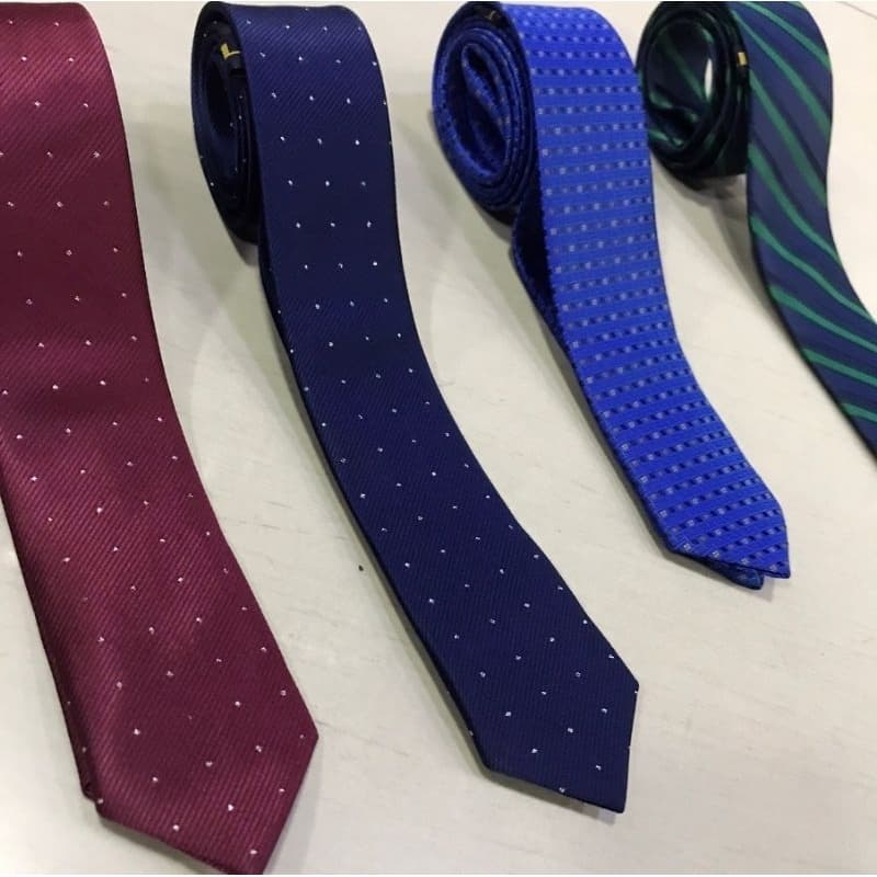 kit 10 Gravatas Slim Fit Estampadas Sortidas