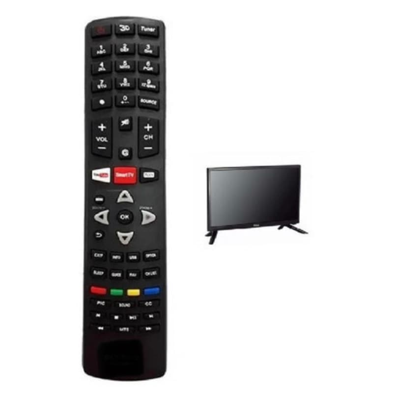 Controle Remoto Compatível Com Tv Philco Botão Youtube Smart Lk-7007
