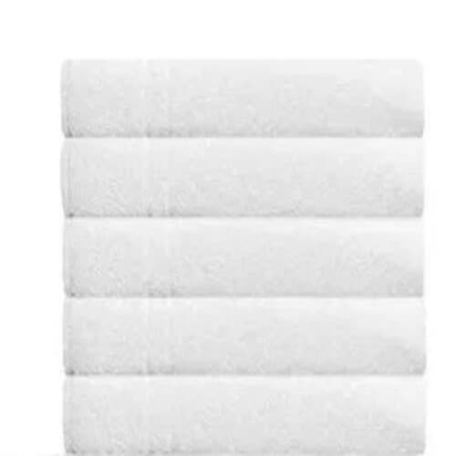 Toalha de Rosto Branca Algodão Hotel Pousada Salão Lufamar 350G/M² 45x70