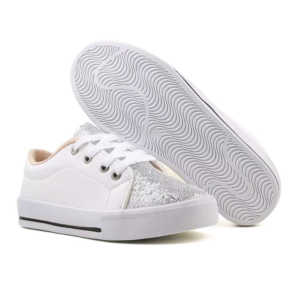 Tênis Adulto Feminino Star Glitter Casual Lançamento confortavel moda