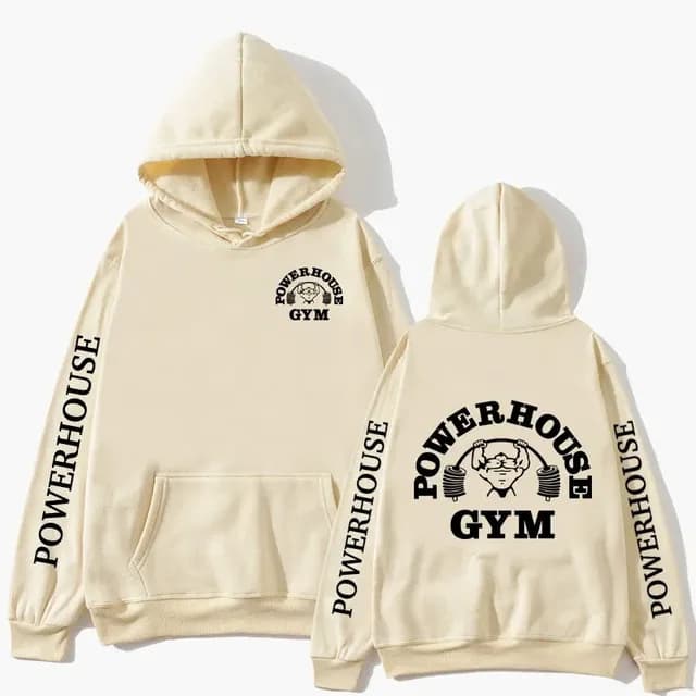 Blusa Moletom Canguru Power House Gym Academia No Pian No Gain Casaco Outono Inverno Unissex