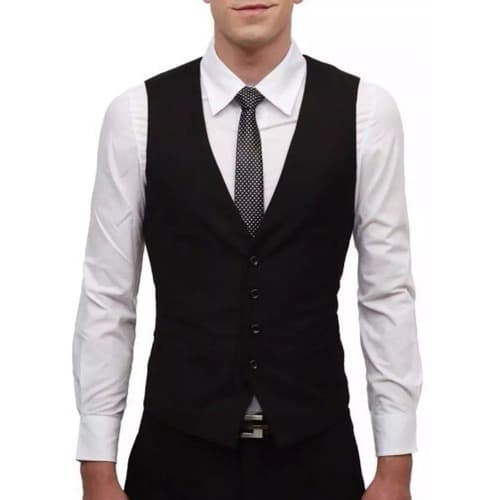 Colete Social Masculino Slim Oxford Premium Preto: Promoção Exclusiva - Adquira Agora