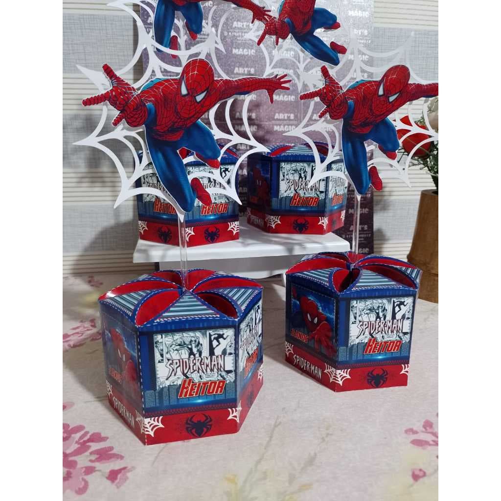 Centro de Mesa Tamanho P  homem aranha