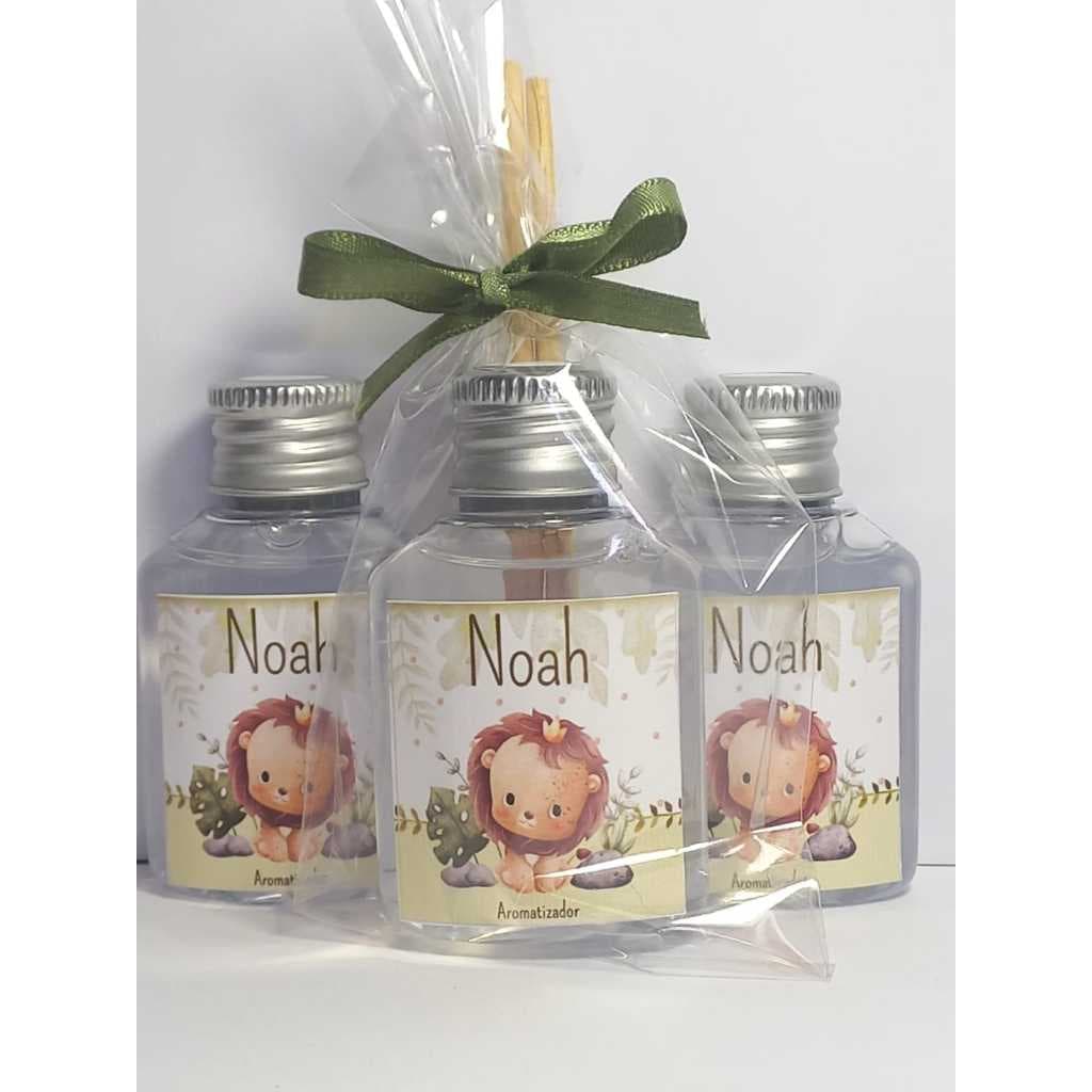 50 aromatizador Safári + saquinho+ fita /Maternidade / Chá de Bebê