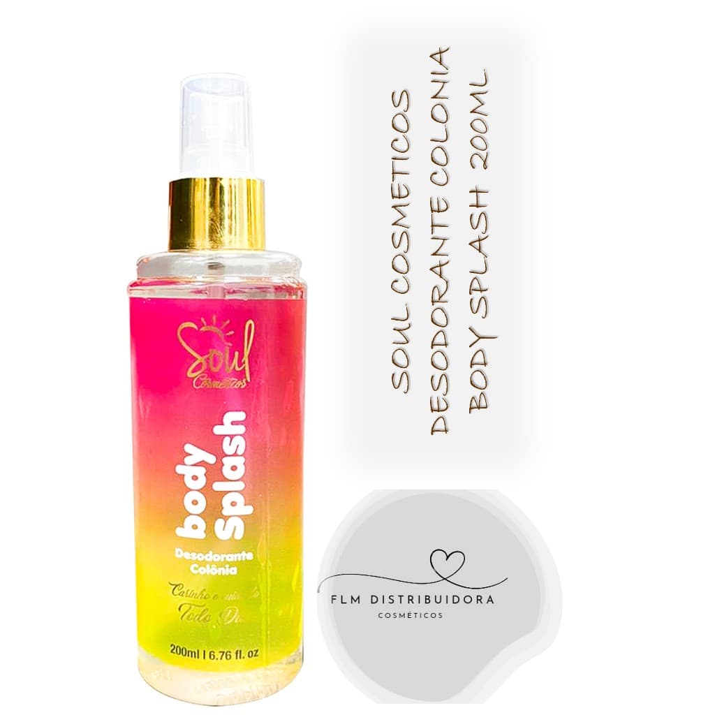 Soul Cosmeticos Desodorante Colonia Body Splash  200ml