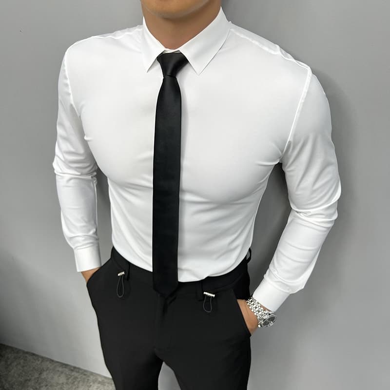 Camisa Social Masculina Manga longa Slim Fit Casual Mega Oferta