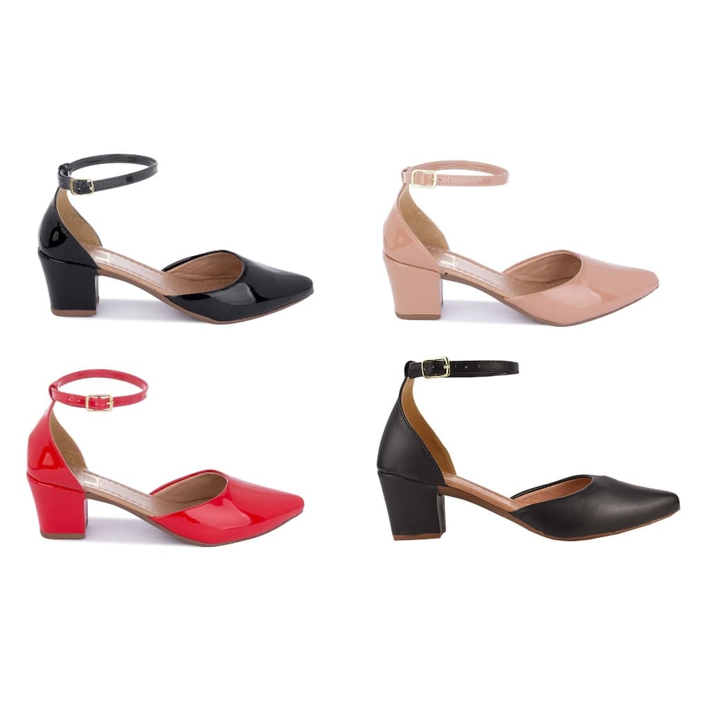 Sapato Scarpin Salomé Bico Fino feminino