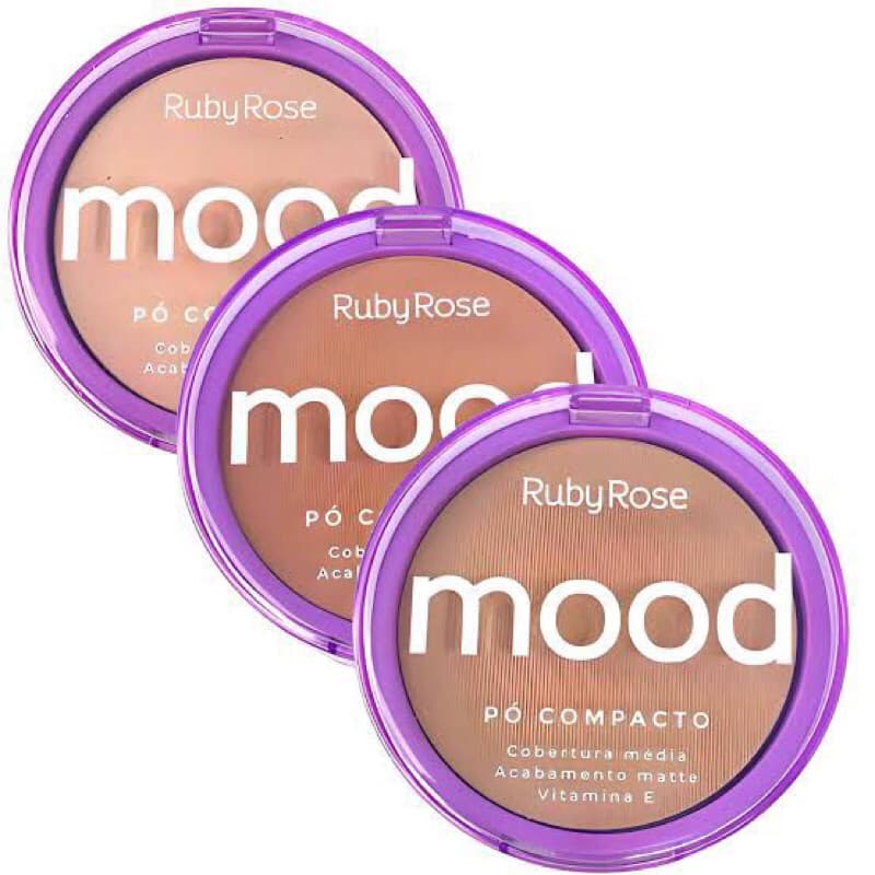 Pó Compacto Mood Ruby Rose Po Compacto Mood Ruby Rose