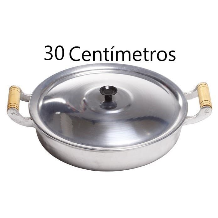 Frigideira Grande De Aluminio Batido Fundido N° 30 e 36 Com Tampa Casa e Cozinha Utensilios domesticos