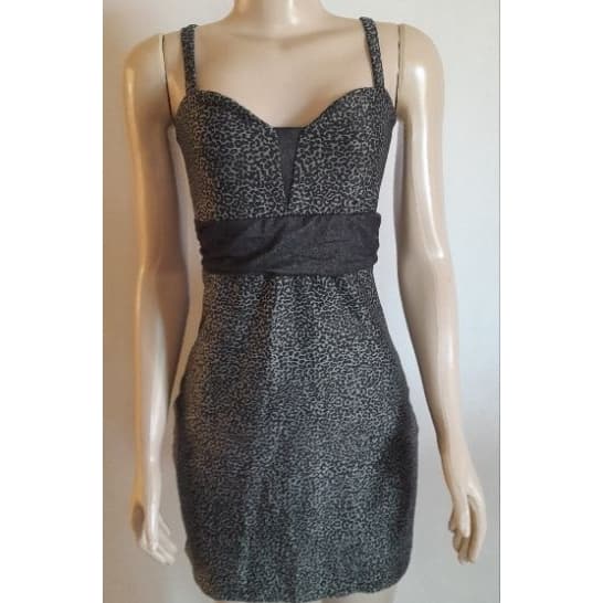 vestido malha jeans oncinha