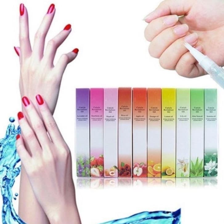 Kit com 12 Caneta Óleo Hidratante Cutícula Manicure Revitalizador Unhas