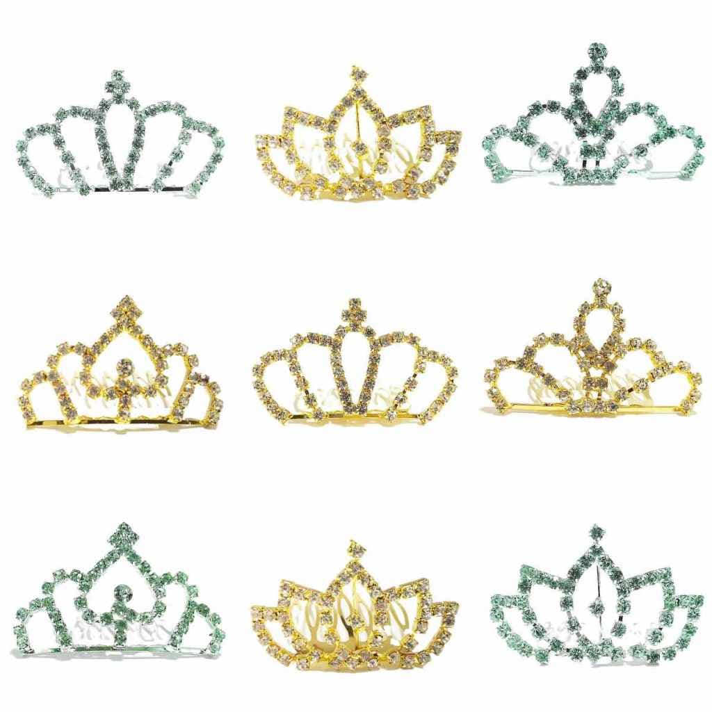Tiara Coroa Pente Princesa/ Noivas/festa Strass Debutantes