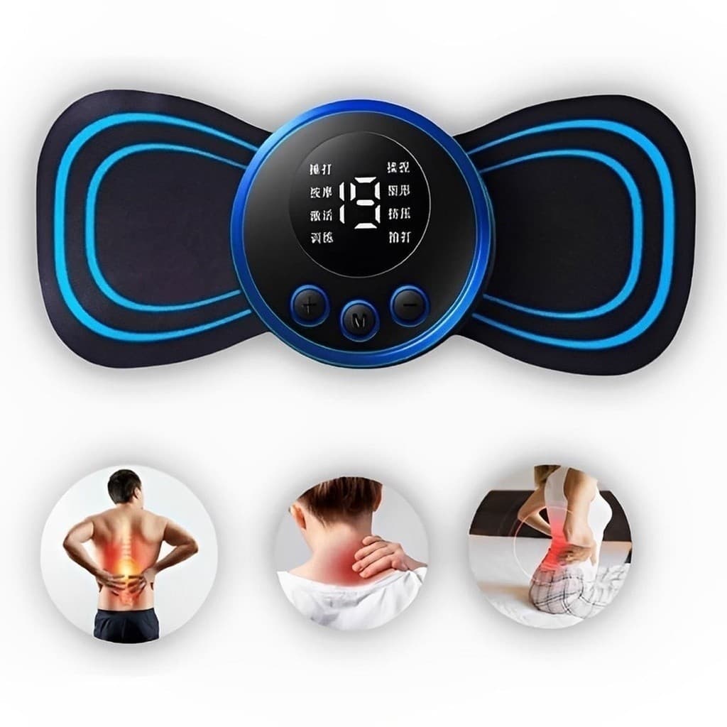 Massageador Elétrico por Impulso Cervical, Lombar e Corpo EMS