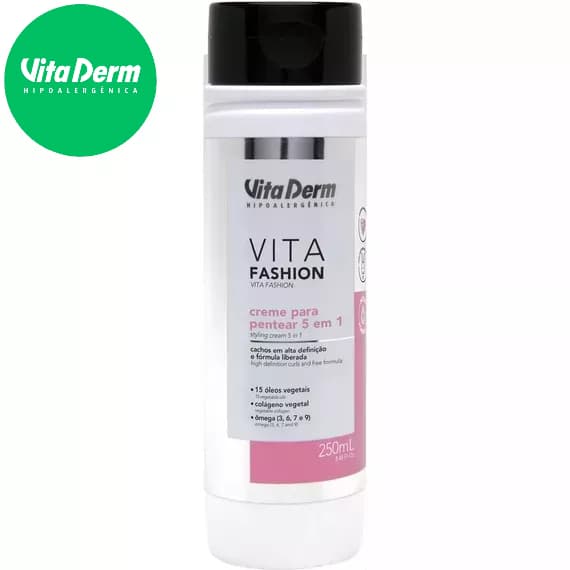 CREME PARA PENTEAR 5 em 1 VITA FASHION 250ml VITA DERM