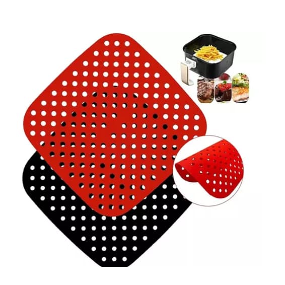 Tapete Esteira Culinário de Silicone Para Air Fryer e Fritadeira Elétrica