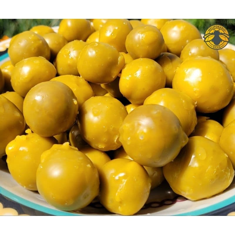 Bombom de pólen para abelhas sem ferrão 100g ,Jatai,Mandaçaia,Uruçu